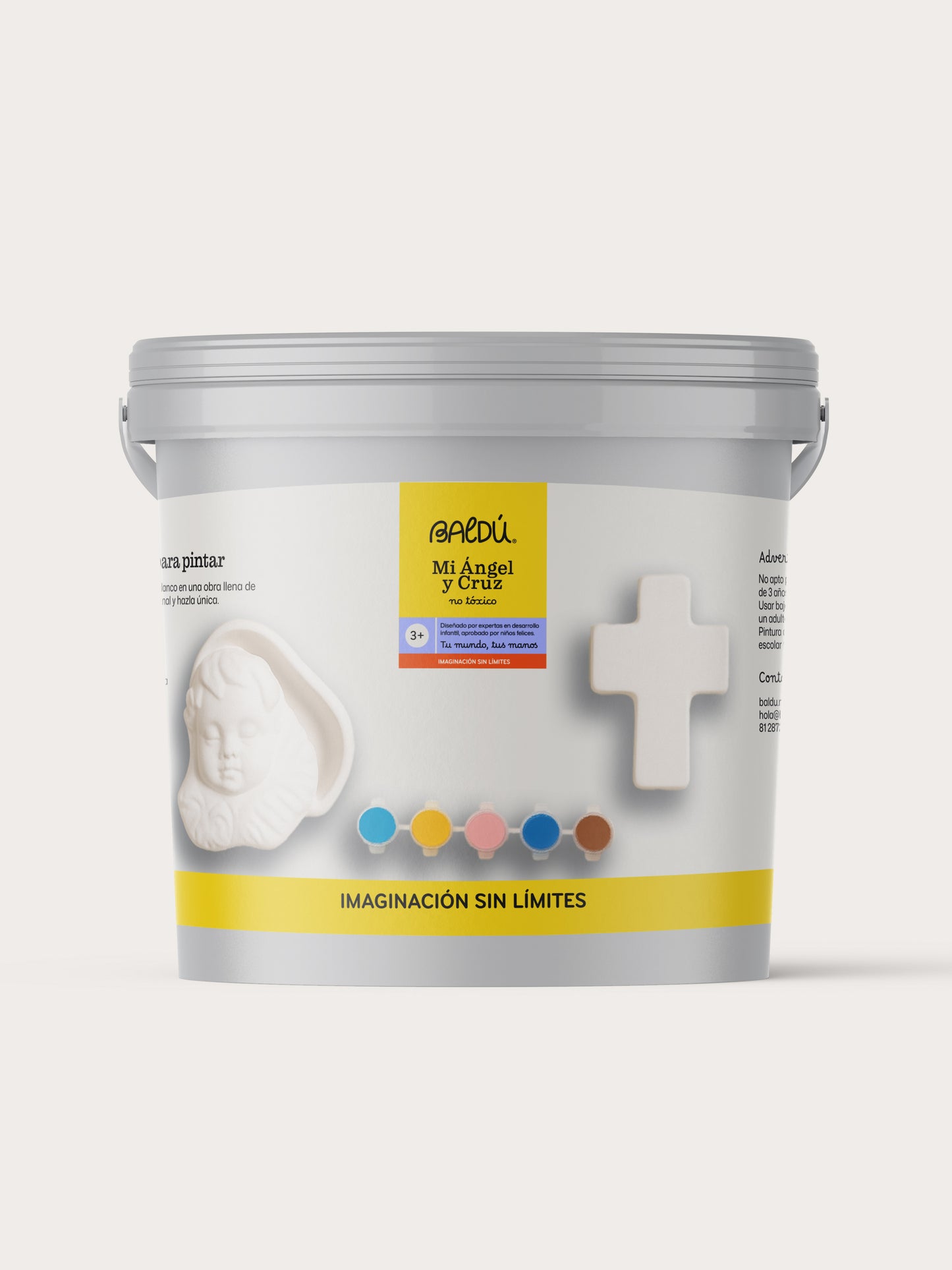 Mi Ángel y Cruz: kit de yesos para pintar