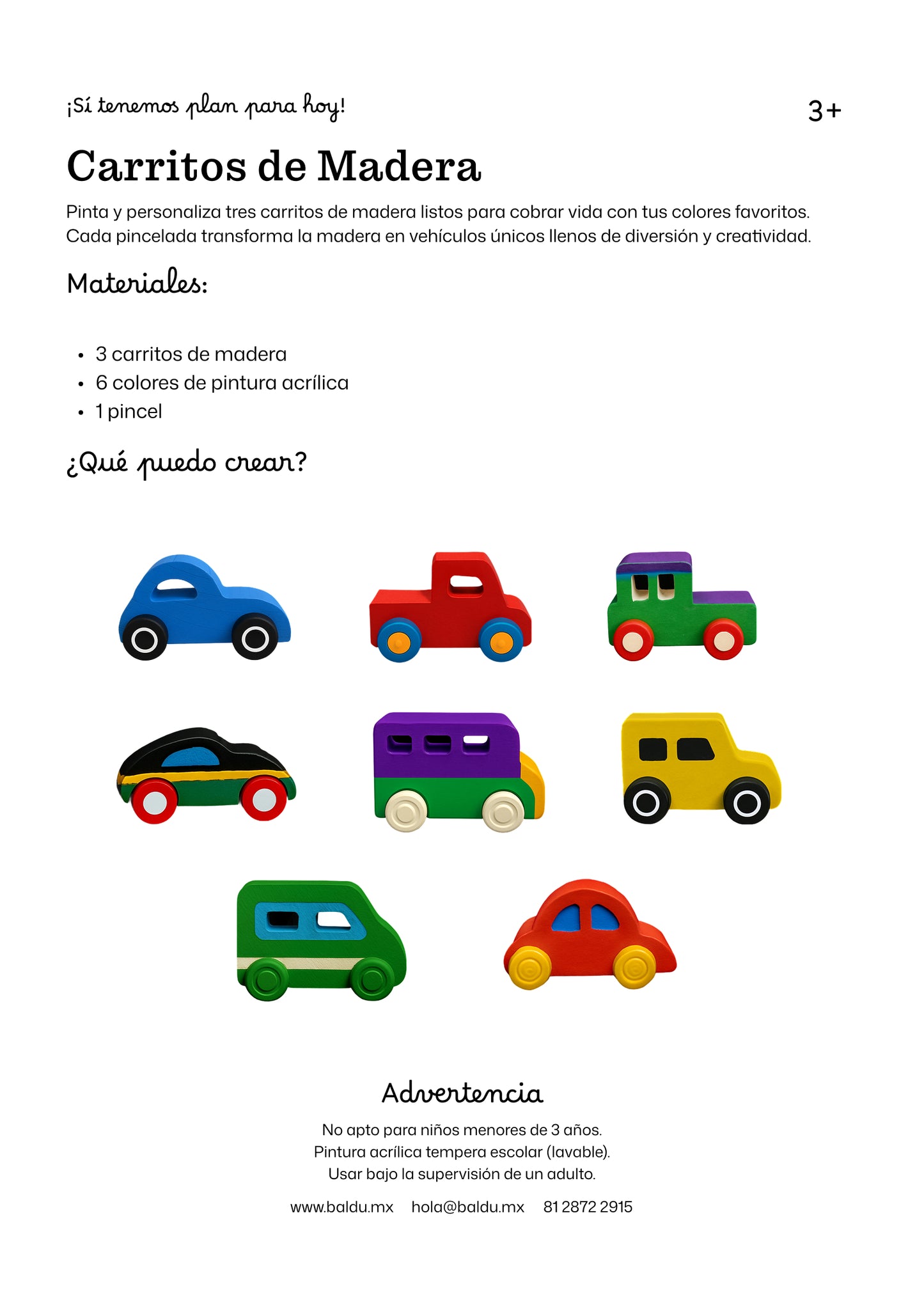 Carritos de Madera