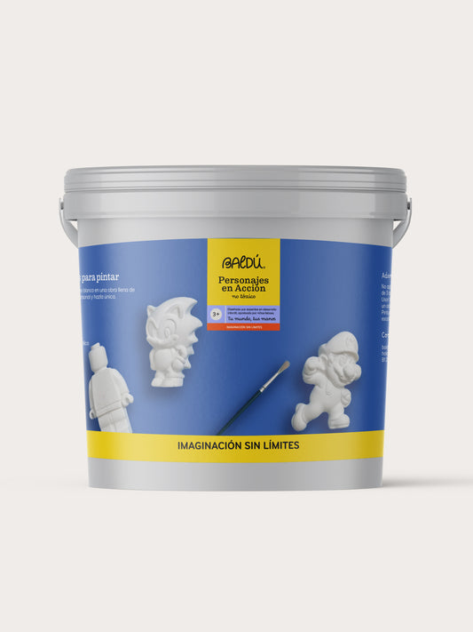 Personajes en Acción: kit de yesos para pintar