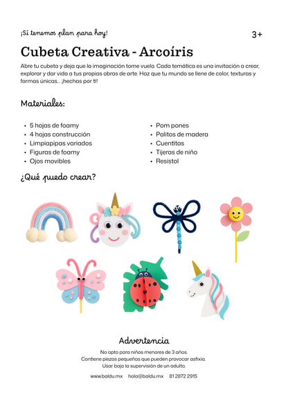 Cubeta Creativa Arcoíris